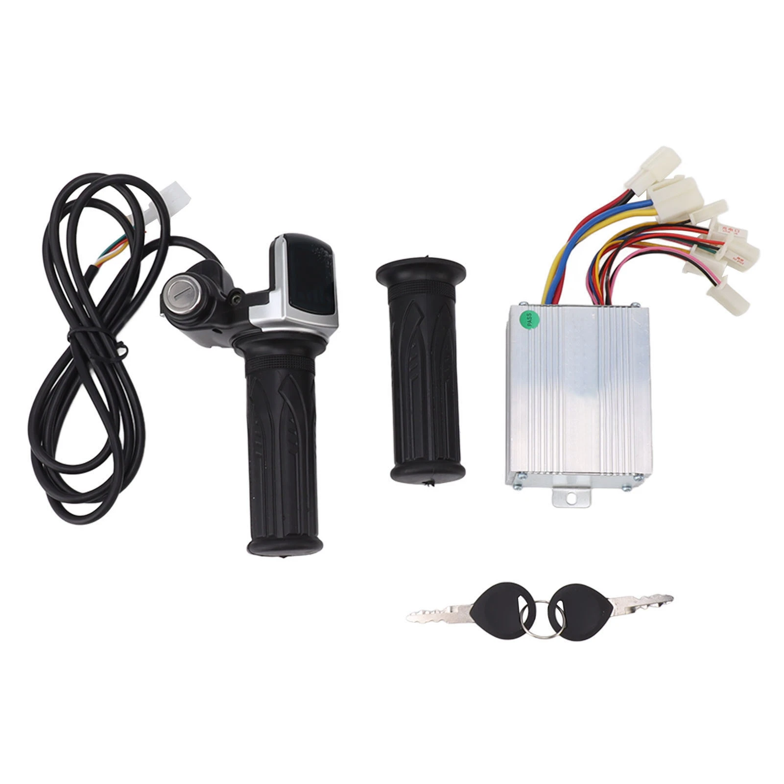

Motor Brushed Speed Controller with Lock Throttle Twist Grip Power Display 24V 350W for Electric Scooter