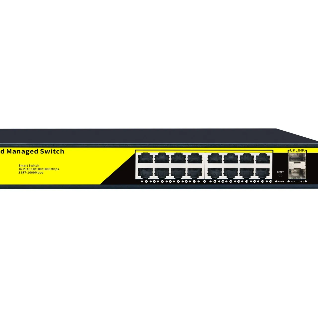 18-port gigabit switch, 2 optical 16SFP optical ports, cloud network management, remote management, enterprise-level，