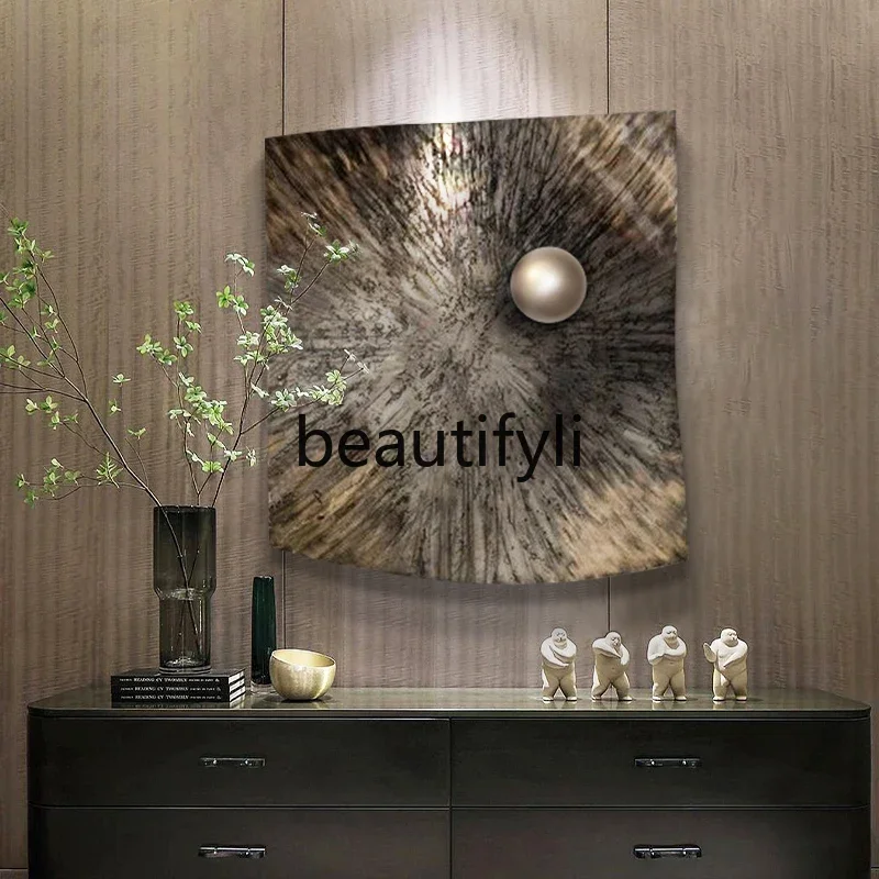 

Metal art physical installation painting three-dimensional entrance entrance decorative painting modern simplicity