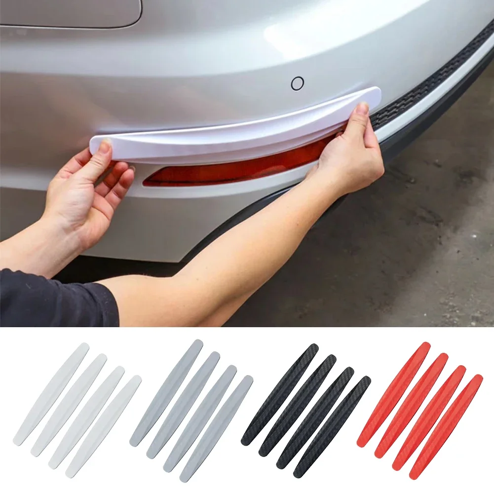 4/2 Piece Universal Front Rear Bumper Corner Protector Guard Car Anti-collision Protection Decoration Strip Car Accessories New