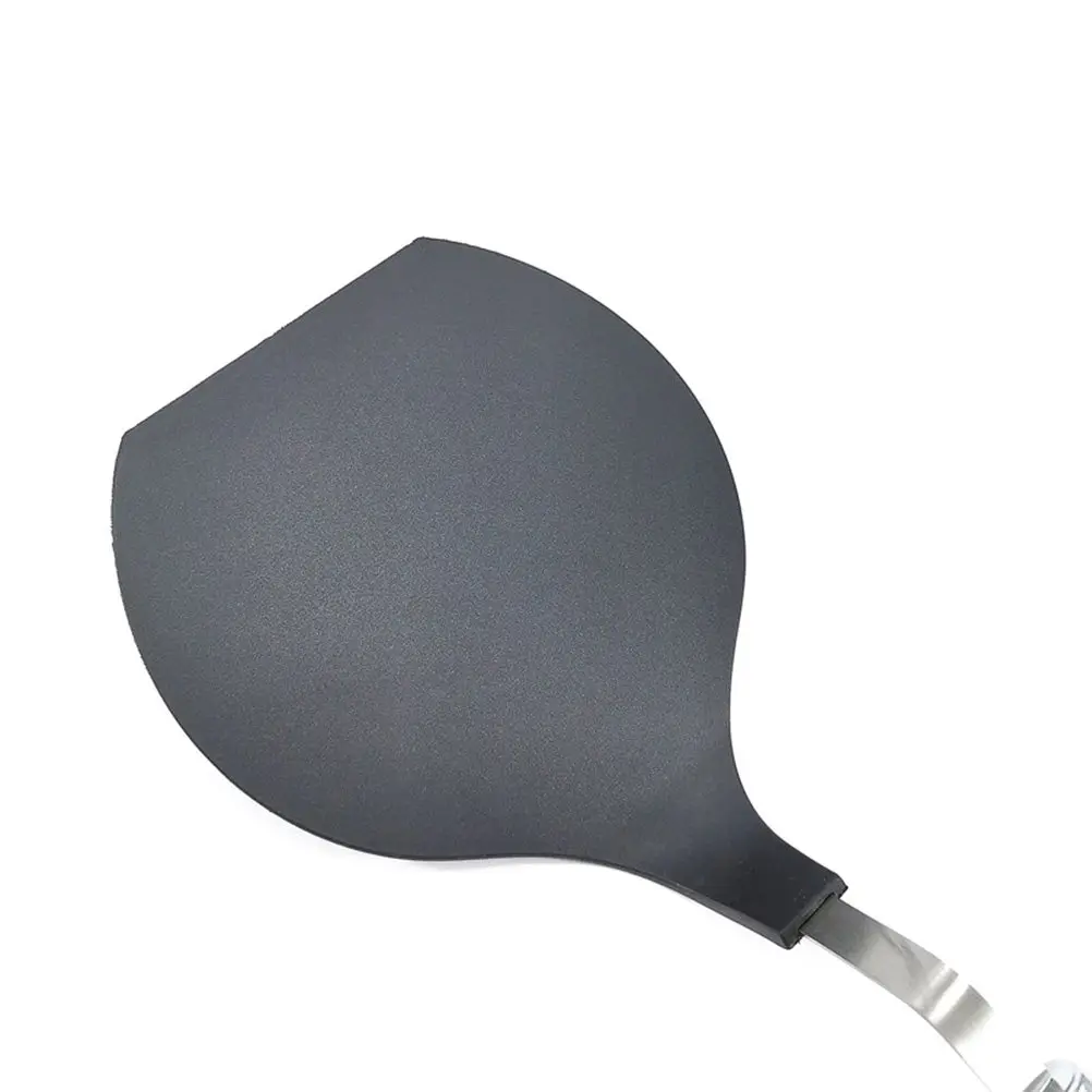 Heat Resistant Nylon Cooking Shovel Black Non-Stick Kitchen Turner Pizza Spade Food Server Comfortable Grip Essential Utensil