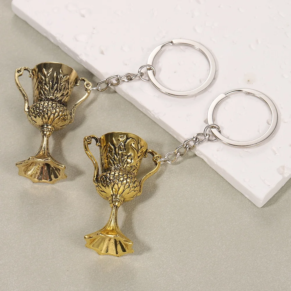 Horcruxes Retro Men's Holy Grail Necklace Accessories European and American Film Accessories God Cup Keychain