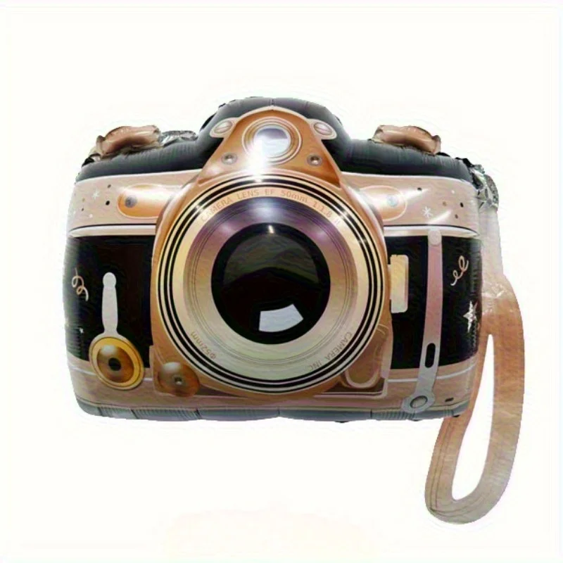 1/2Pcs Large Aluminum Film Balloon 80s and 90s Vintage Camera Adult Birthday Party Supplies Decoration Background