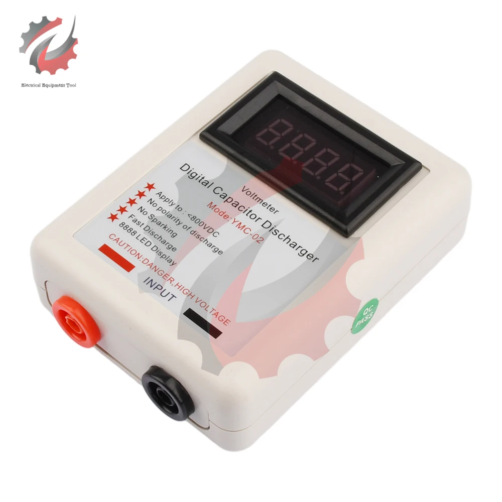 DC800V  Digital Capacitor Fast Discharger High Voltage Discharging Tool Electronic Repair Display Sparkpen Matenance