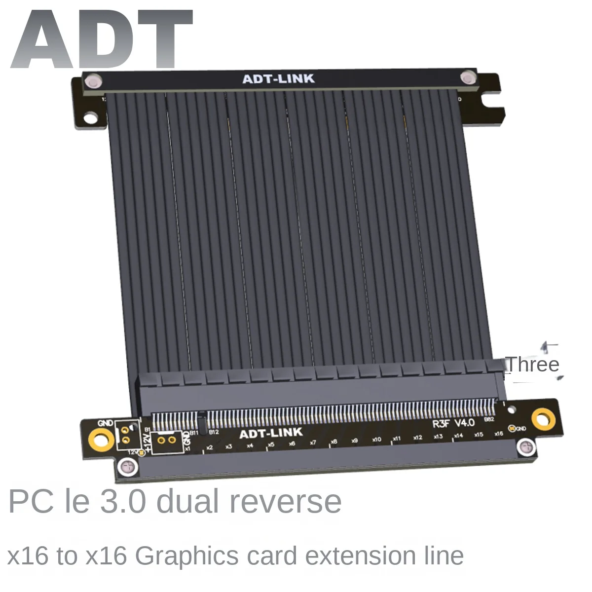 

Graphics card extension cable dual reverse PCIe 3.0x16 full speed stable PCIe 3.0 x16 gen3 128G/bps