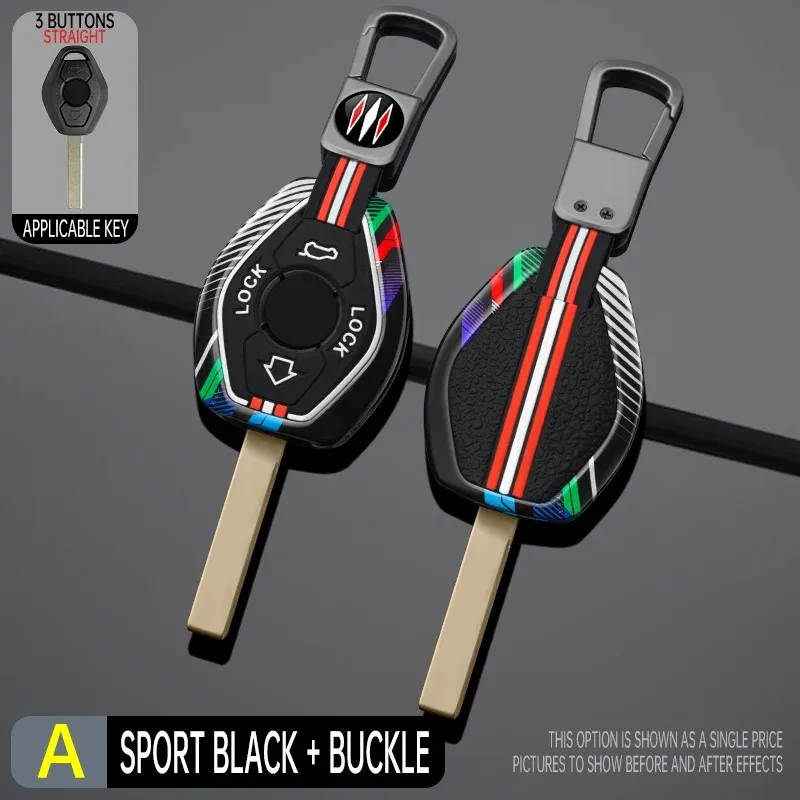 

Metal + silicone Car Key Case Cover for BMW 3 5 7 Series X5 E53 X3 F83 E46 E39 E38 E60 E63 E61 E64 330i Z3 Z4 E85 E86 M5 325i