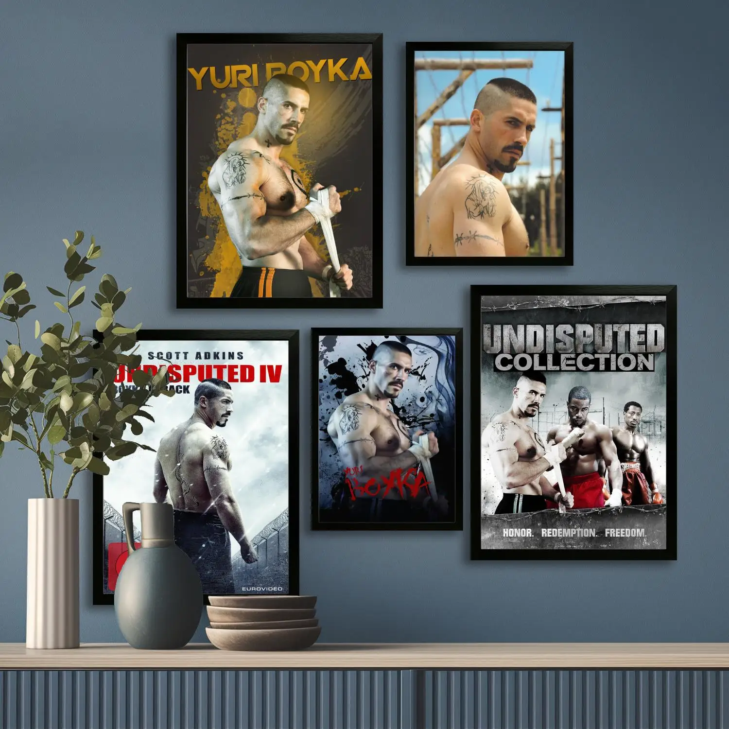 Boyka الممثل الملاكم قماش ملصق فني وطباعة صورة فنية جدارية، ملصقات ديكور غرفة نوم الأسرة الحديثة، اللوحة الزخرفية #1