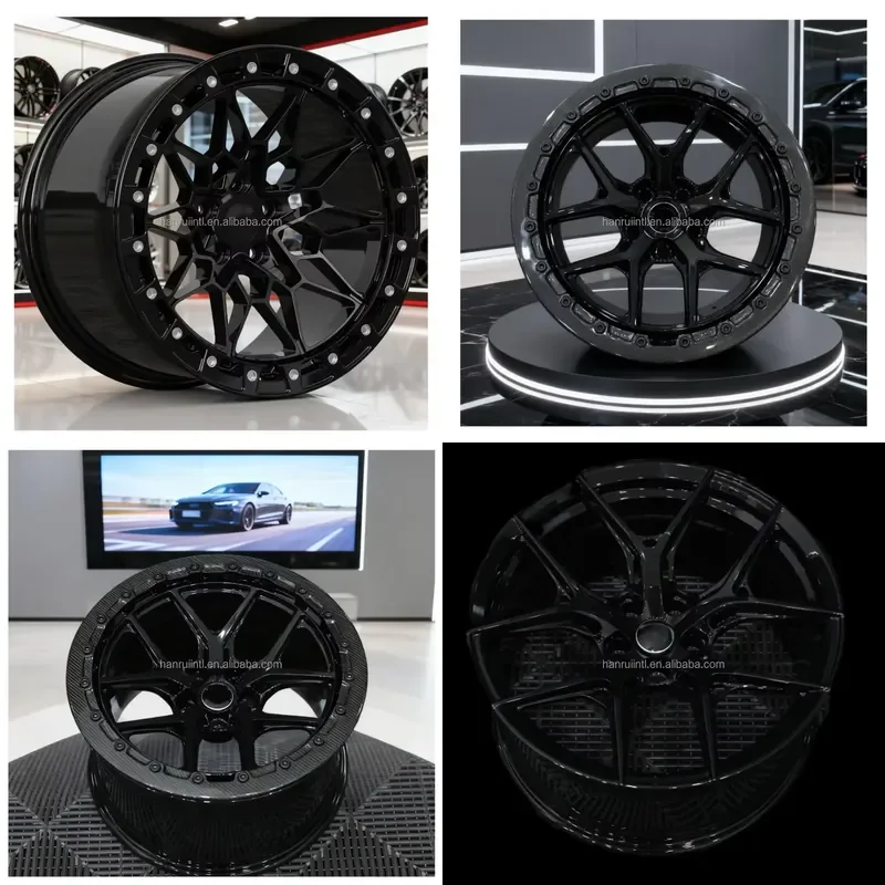 

i Beadlock Forged Wheels 15 17 18 Inch 5X112 5X120 Brushing Silver Drag Racing Wheels for M2 M3 M4 G80 G82