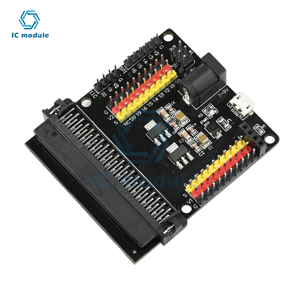 Модуль платы расширения датчика V2, совместимый с 3,3 В, 5 В, разработка программирования на Python, Micro USB/DC 5,5*2,1 мм