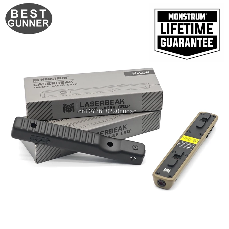 

Monstrum Laserbeak Blue/Green Laser Sight with M-LOK Battery with USB-C Rechargeable Compatible Pistol Tactile Silicone