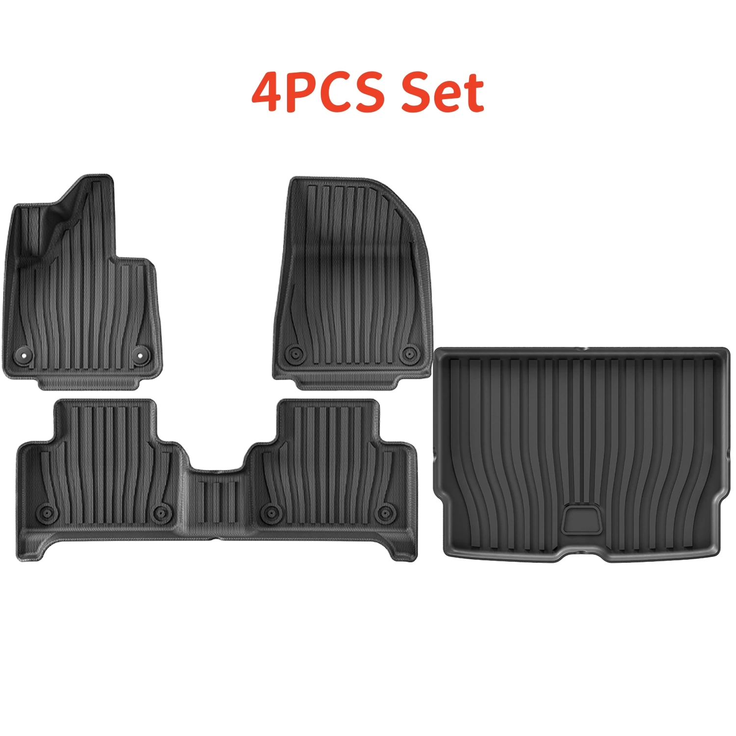 For Volvo EX30 2024 2025 Left & Right Hand Drive TPE Floor Mats 