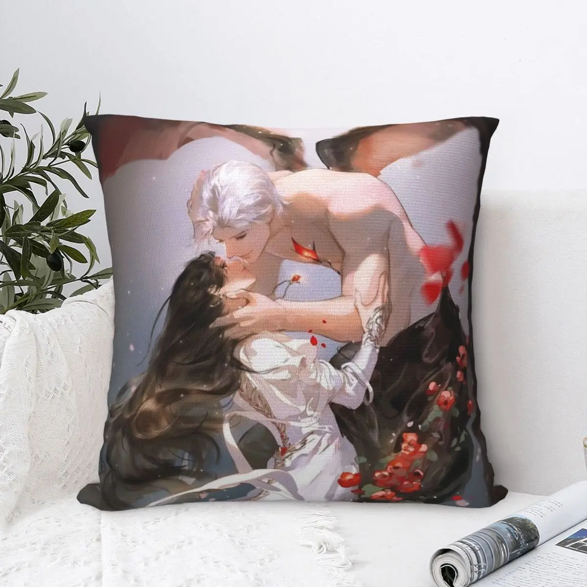 

Силус Любовь и Глубокий космический игровой квадратный наволочка наволочка потрясающая декоративная наволочка на молнии для дома 45x45 см