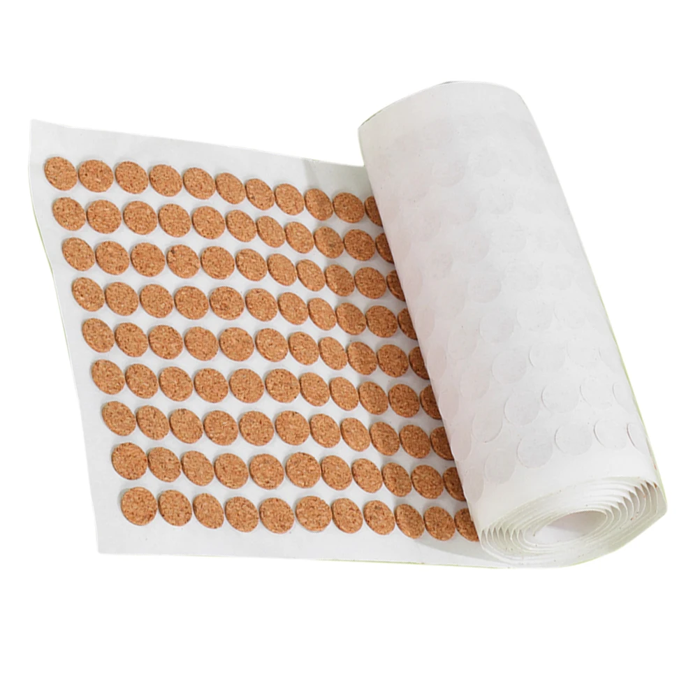 

10mm Self Adhesive Cork Pads Cabinet Door Bumpers Anti Slip Drawer Stoppers Protective Soft Material For Home Kitchen