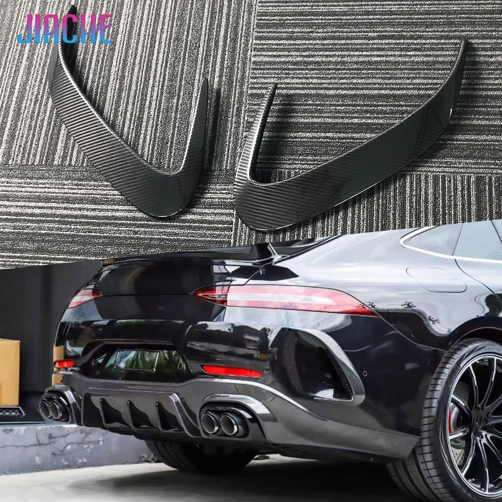 

JIACHE Dry Carbon Rear Bumper Air Vent Outlet Trim Canards Covers For Mercedes Benz AMG GT63 GT63S 4 Door 2019-2023 Car Styling