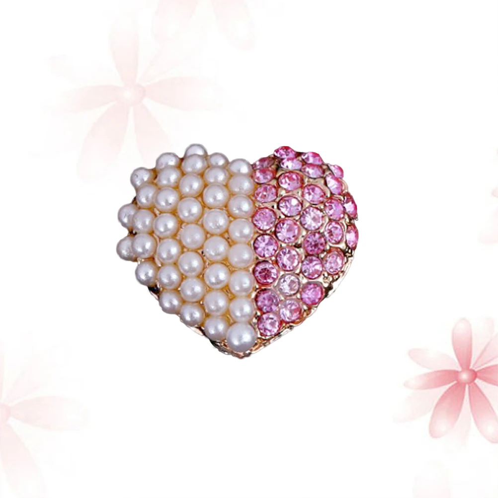 

Perfume Clip Decoration Solid Scent Car Accessory Diamond Heart Rhinestone Pearl Aromatherapy Air Freshener Durable Elegant Auto