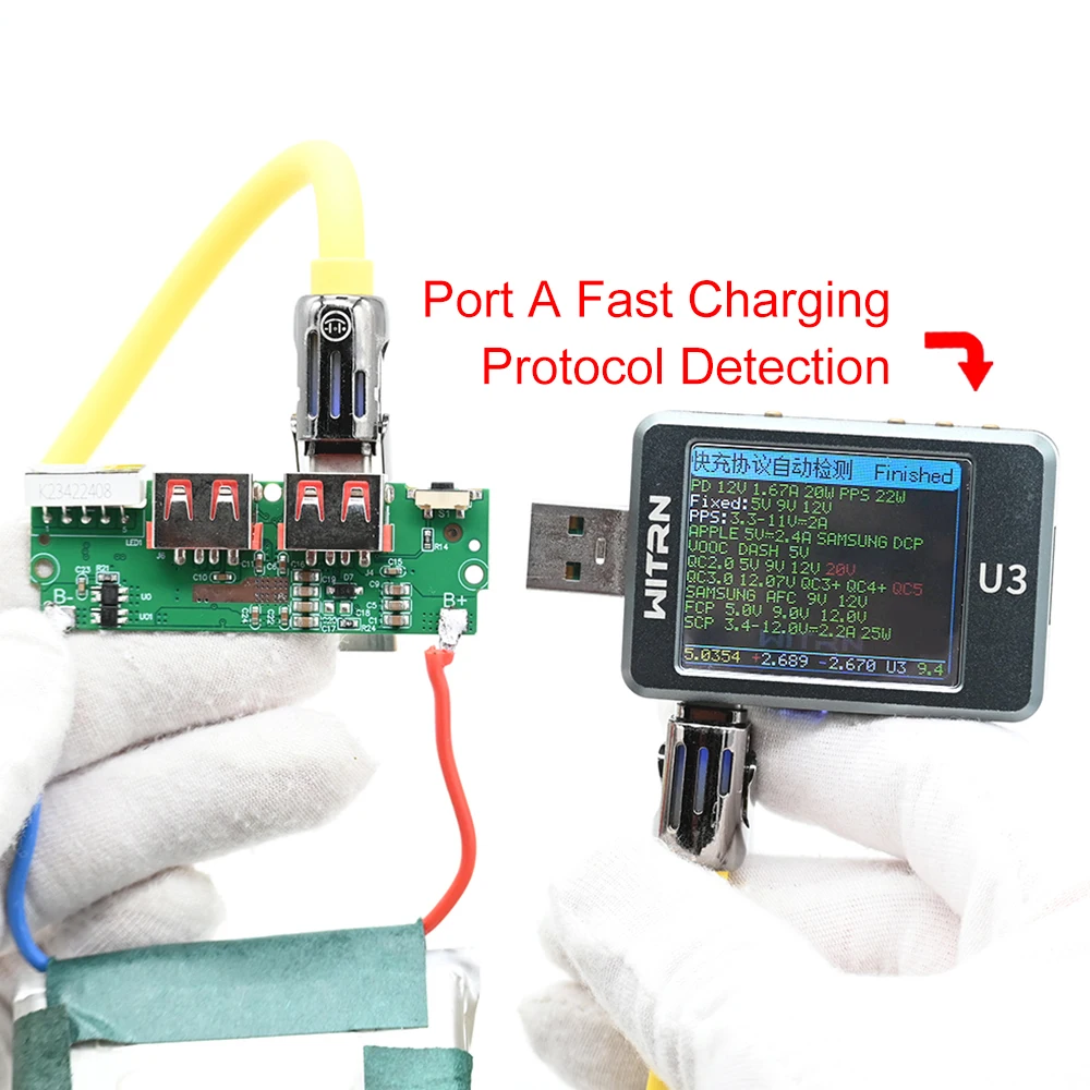 22.5W Fast Charging Motherboard Power Bank Diy Module 3.7V Battery Motherboard Digital Tube Display Mobile Power Circuit Board
