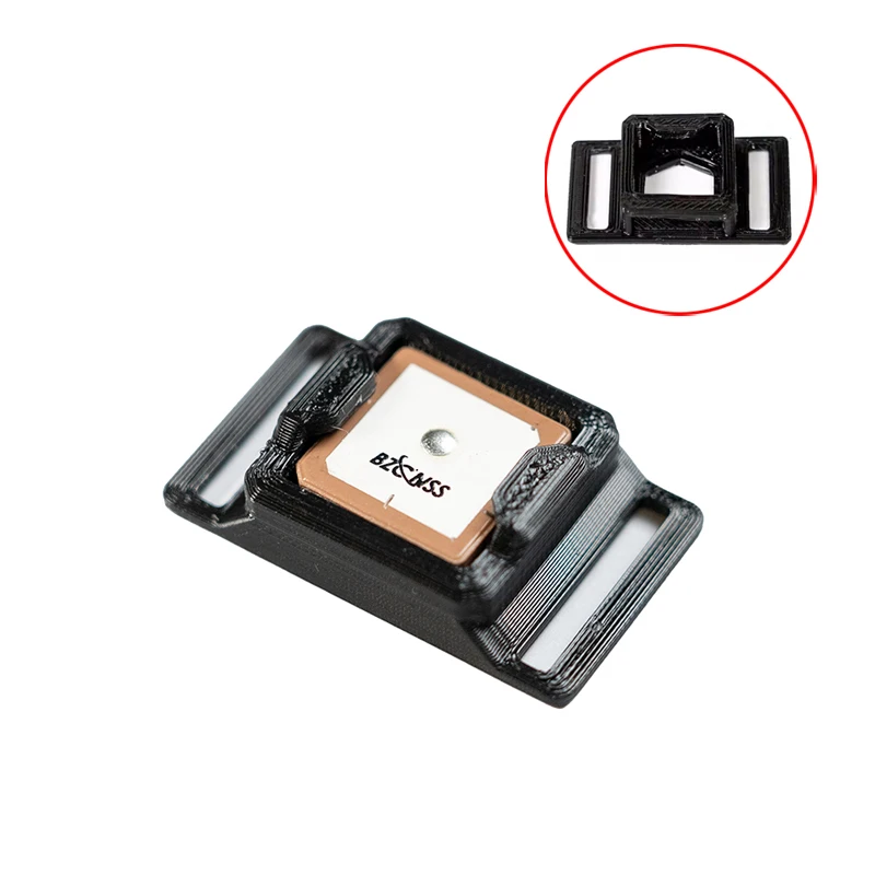 1PCS RC FPV Racing Drone BZ121 BZ181 BZ251 GPS Module Mounting Stand 3D Printed TPU Bracket Holder with Battery Straps DIY Parts