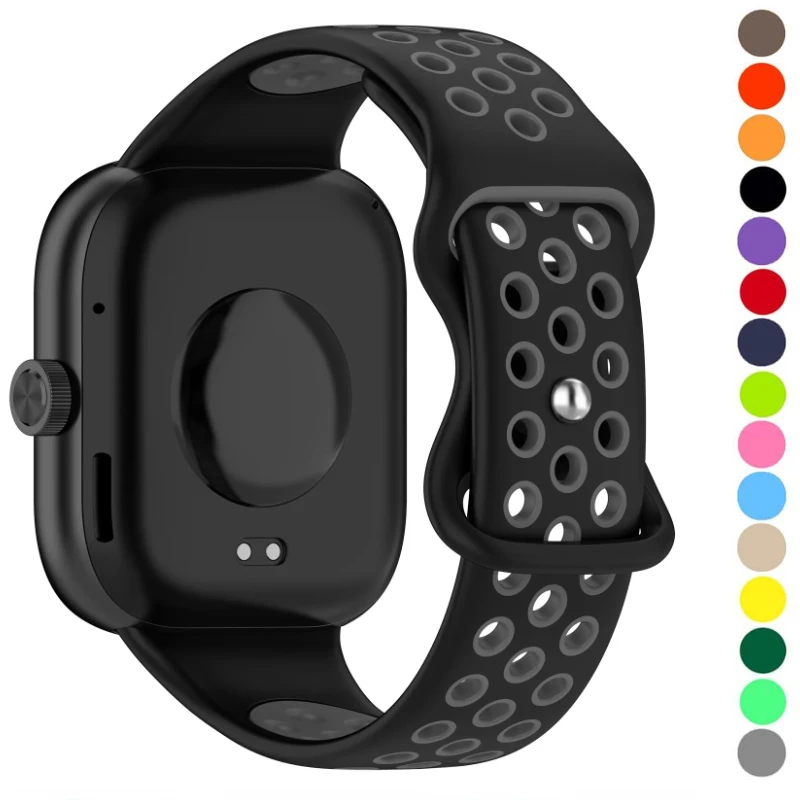 

Ремешок силиконовый для Redmi Watch 4, сменный Воздухопроницаемый Браслет Для Xiaomi Band 8 Pro
