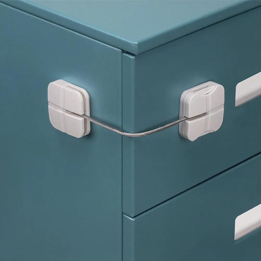 

2Pcs Baby Safety Locks Child Proof Cabinet Fridge Drawer Locks Easy Install No Damage Child Safety Lock Baby Cabinet Lock