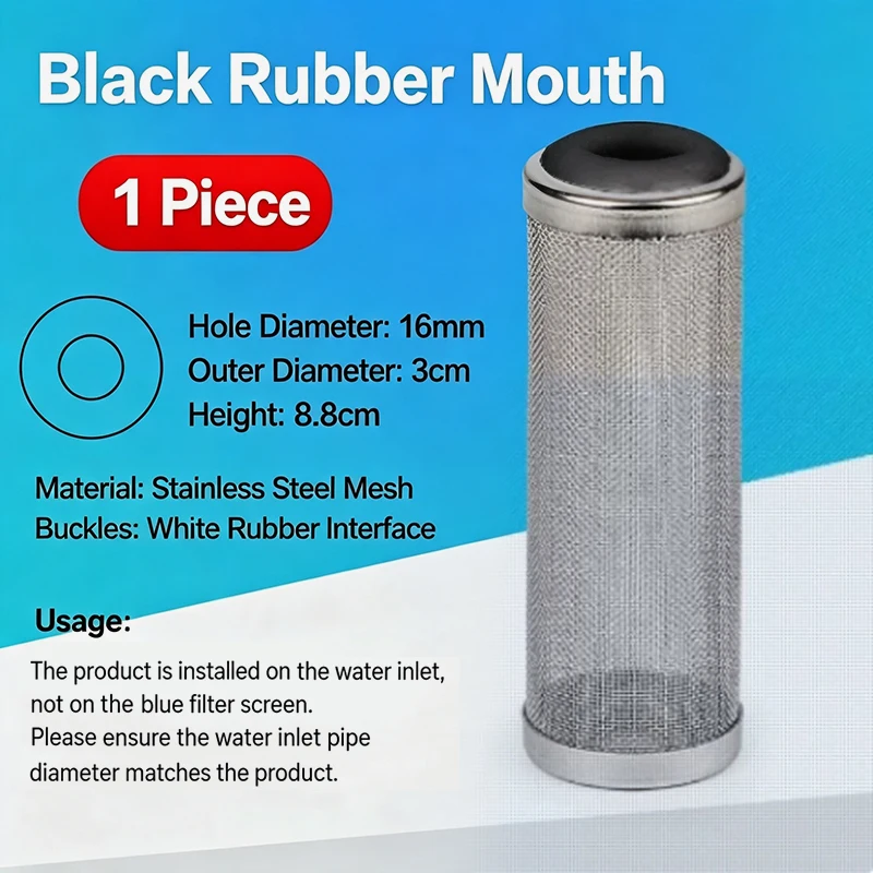 Stainless Steel Aquarium Filter Inlet Guard Anti-Clog Dense Mesh Protector BPA Free Safe for Delicate Aquatic Creatures