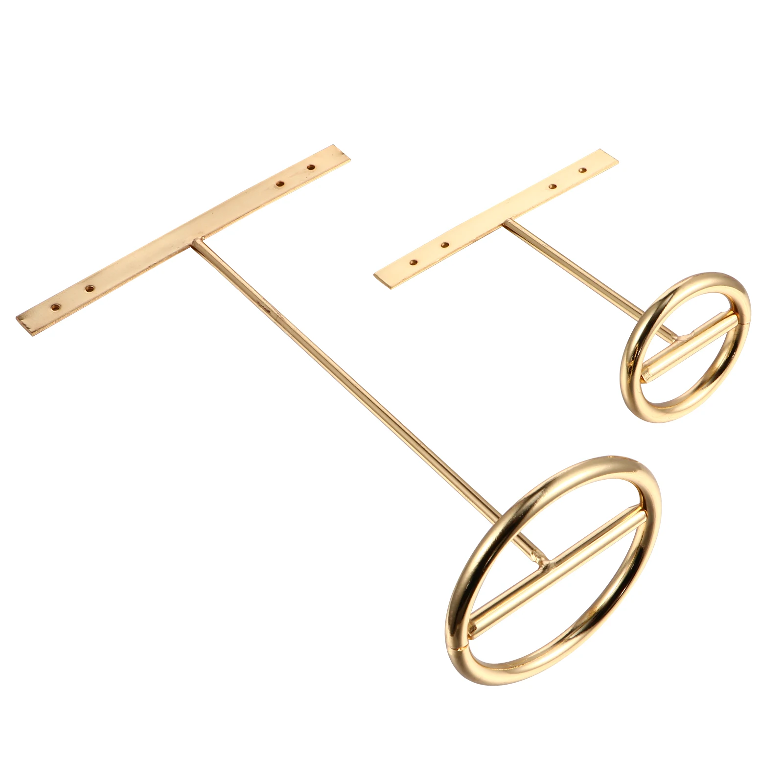2 pezzi Orecchini Scaffali in ferro durevoli Gioielli dorati Foto T-Bar Espositori Puntelli Scaffali di stoccaggio durevoli Supporti di stoccaggio
