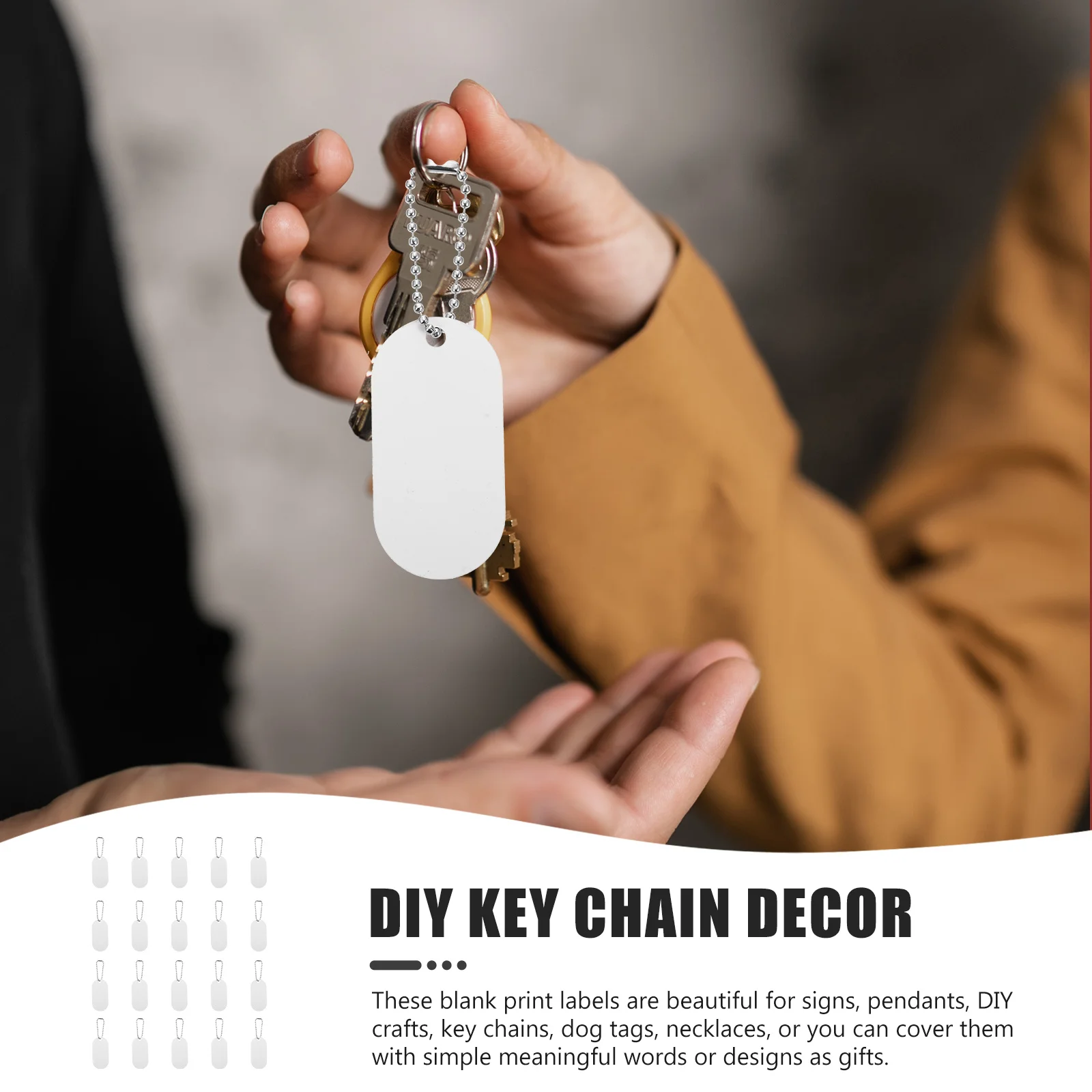 

20Pcs Pet Identity Tag Aluminum Alloy DIY Heat Transfer Hanging Tags for Dog Cat Anti-Lost Personalized Pet Collar Pendant