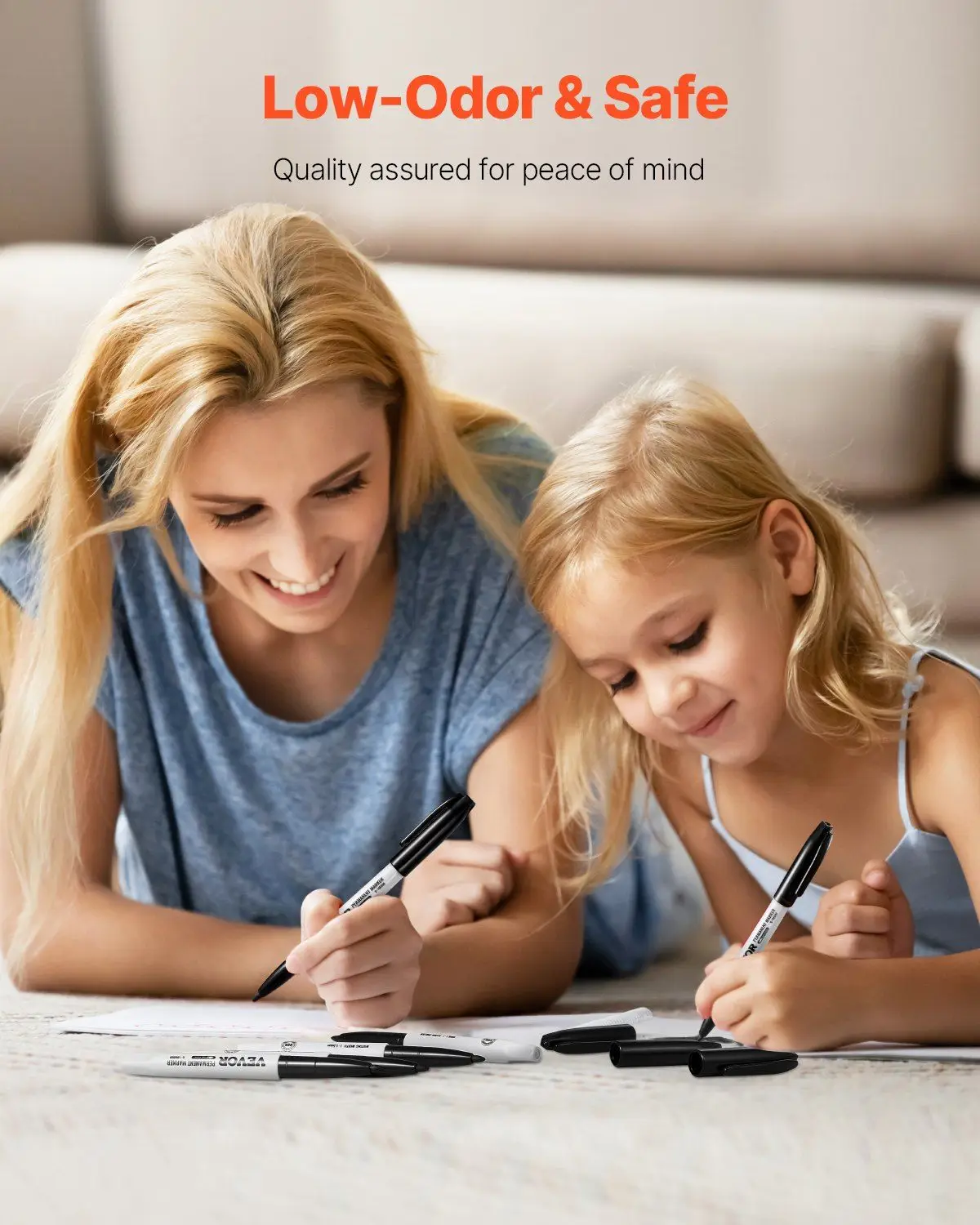 مجموعة أقلام تحديد دائمة سوداء مكونة من 36 قطعة مع أطراف رفيعة وحبر مقاوم للماء وسريع الجفاف لعلامات متينة وحادة #4