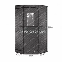 Person Steam Sauna Heating 1000W 3L Portable Box Ease Insomnia Stainless Steel Pipe Support