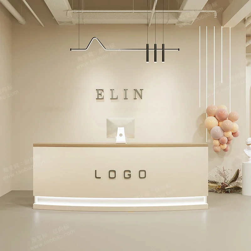 

Simple Modern Reception Desk Beauty Salon Outfit Shop Design Atril Counter Church Pulpits Office Furniture Vastaanottotiski