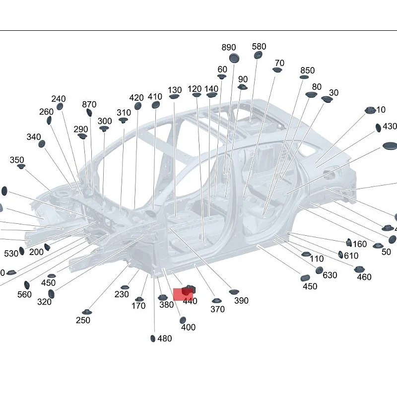 A 0005833403 0005833403   Almohadilla de gato debajo del soporte del cuerpo del coche, elevación para Mercedes Benz W177 W243 CLA 200 D, piezas de