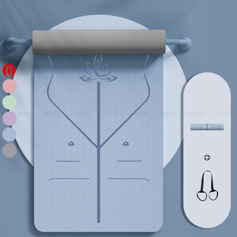 

Экологичный противоударный нескользящий коврик для пилатеса 8 см, утолщенный складной коврик для йоги из ТПЭ для фитнеса и дома