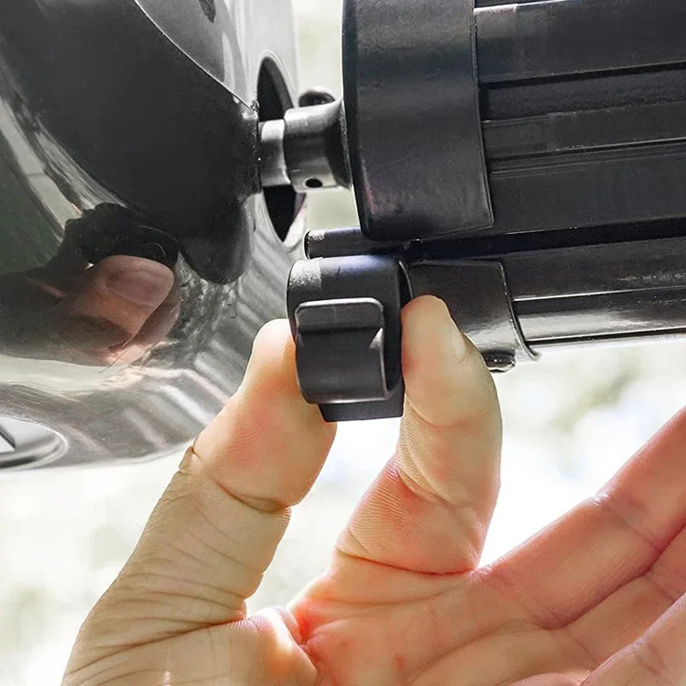 10 قطعة السنانير المظلة التخييم مقاطع لأضواء حبل RV خيمة مزدوجة خطاطيف تعليق البلاستيك ظلة اكسسوارات ل قافلة تخييم
