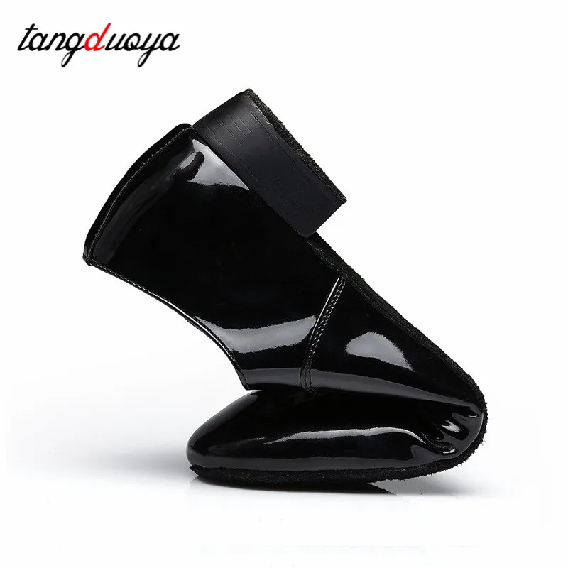 Uomini Salsa latina Tango scarpe da ballo scarpe da ballo moderne in pelle tacchi quadrati 2.5cm adulti bambini ragazzi scarpe da ballo per feste