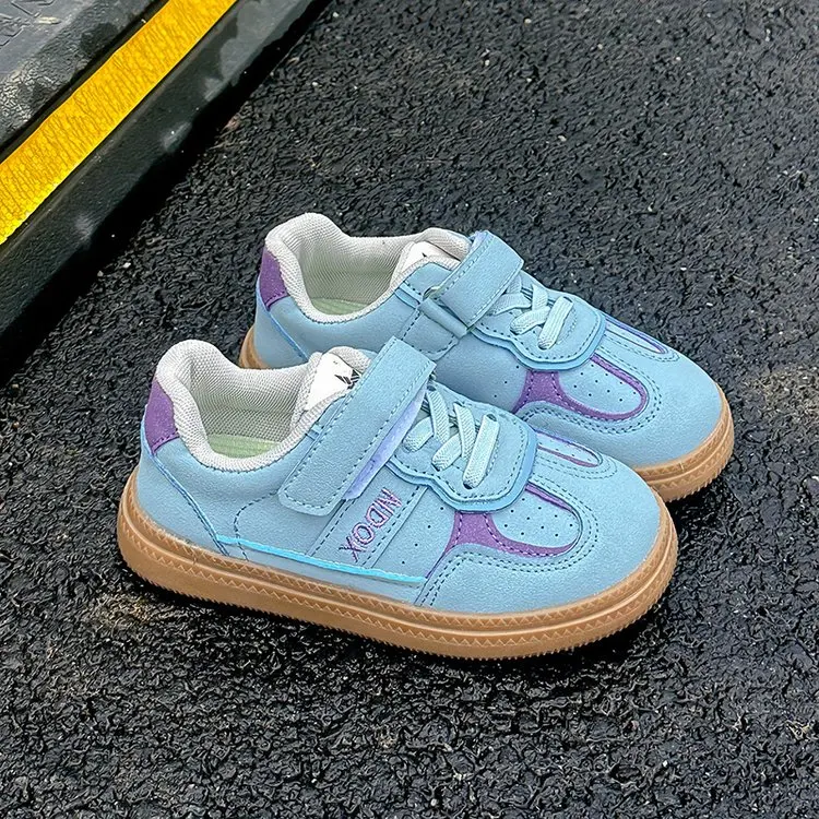 

Children Casual Sneakers 3-18 Years Old Green Breathable Boys Girls Four Seasons Low-top Kids Board Shoes