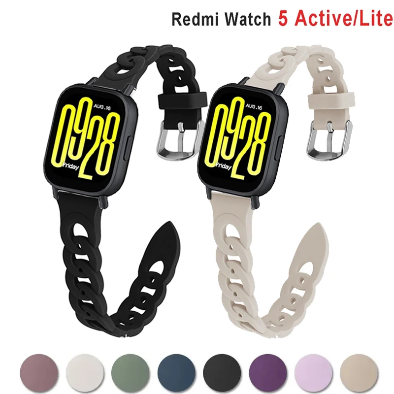 Correa لساعة Redmi 5 النشطة/5 لايت الفرقة ساعة ذكية الرياضة سيليكون سوار Amazfit helio/التوازن 2/bip 5 6 22 مللي متر أشرطة ساعة اليد #4