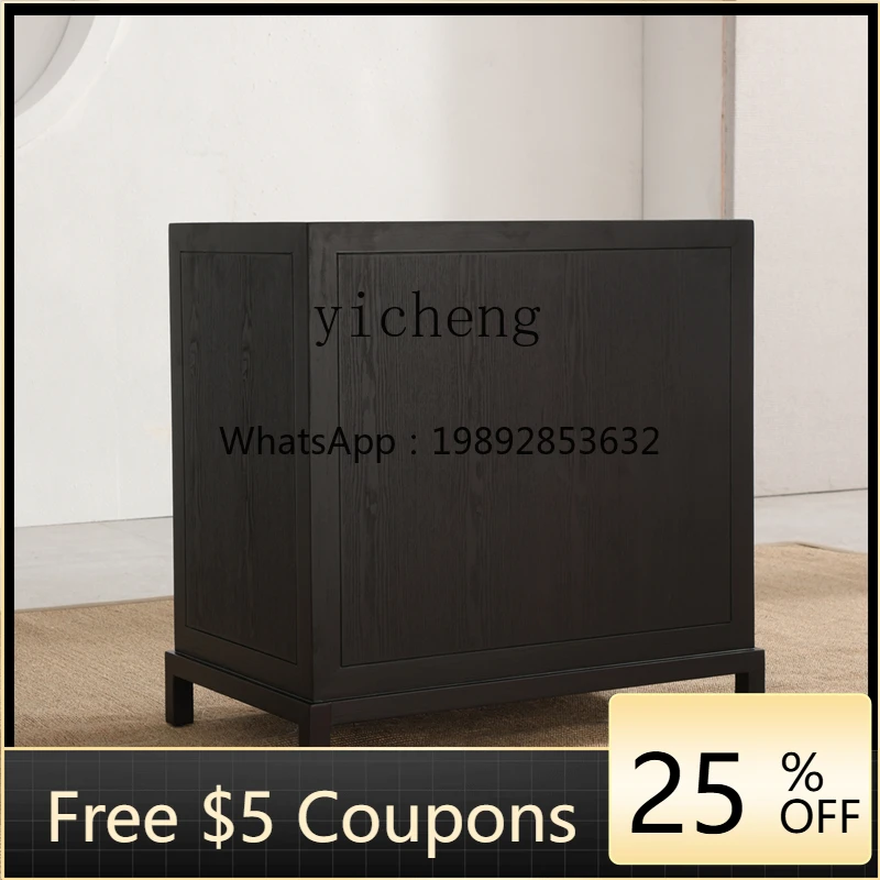 

AA Solid Wood Multifunctional Kung Fu Tea Boiling Table Household Tea Room Storage Locker New Chinese Tea Cabinet