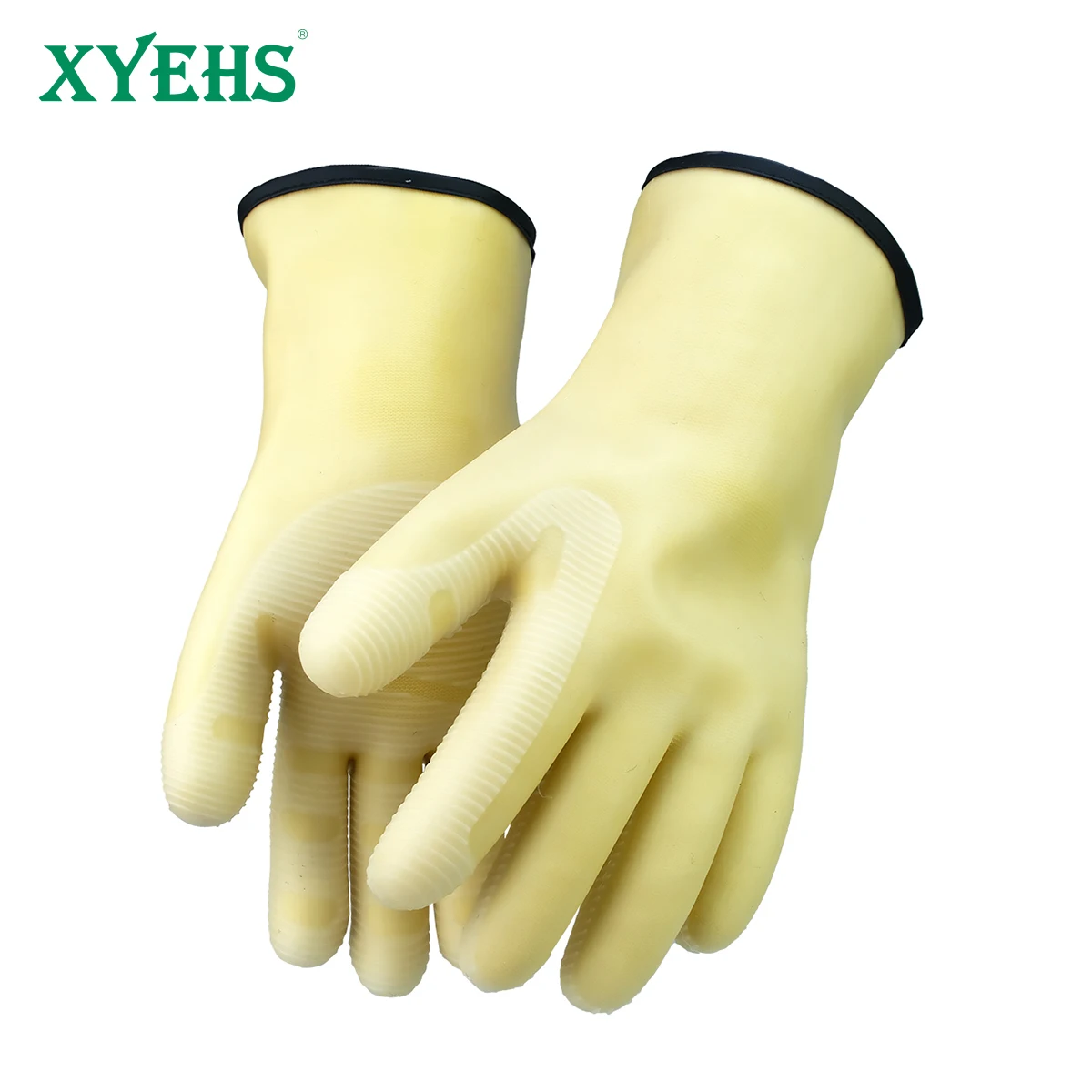 

XYEHS 1000 ° Термостойкие силиконовые перчатки с противоскользящим покрытием для защиты от высоких температур при сварке и в литейном производстве