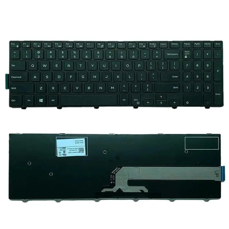 US English Keyboard For DELL Inspiron 15  3000 5000 3543 3542 3559 3565 3567 3551 3558 5566 5748 5749 5755 5758 5759 Laptop