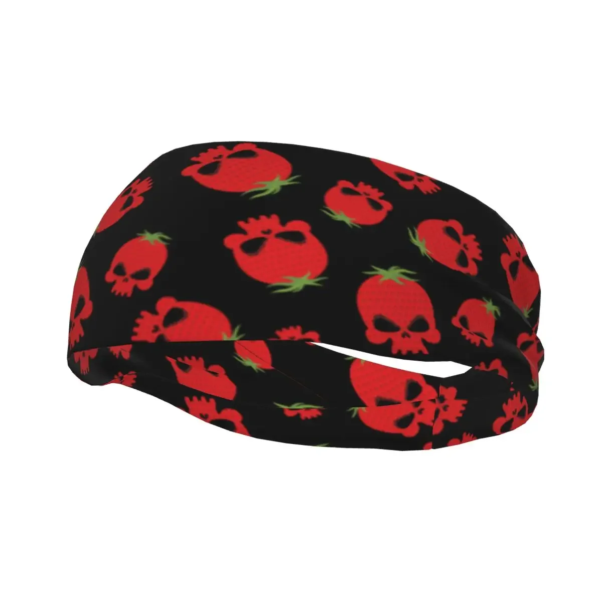 Sports Sweatband Breathable Headband Sweat Hair Head Band Strawberry Skull Yoga Headband