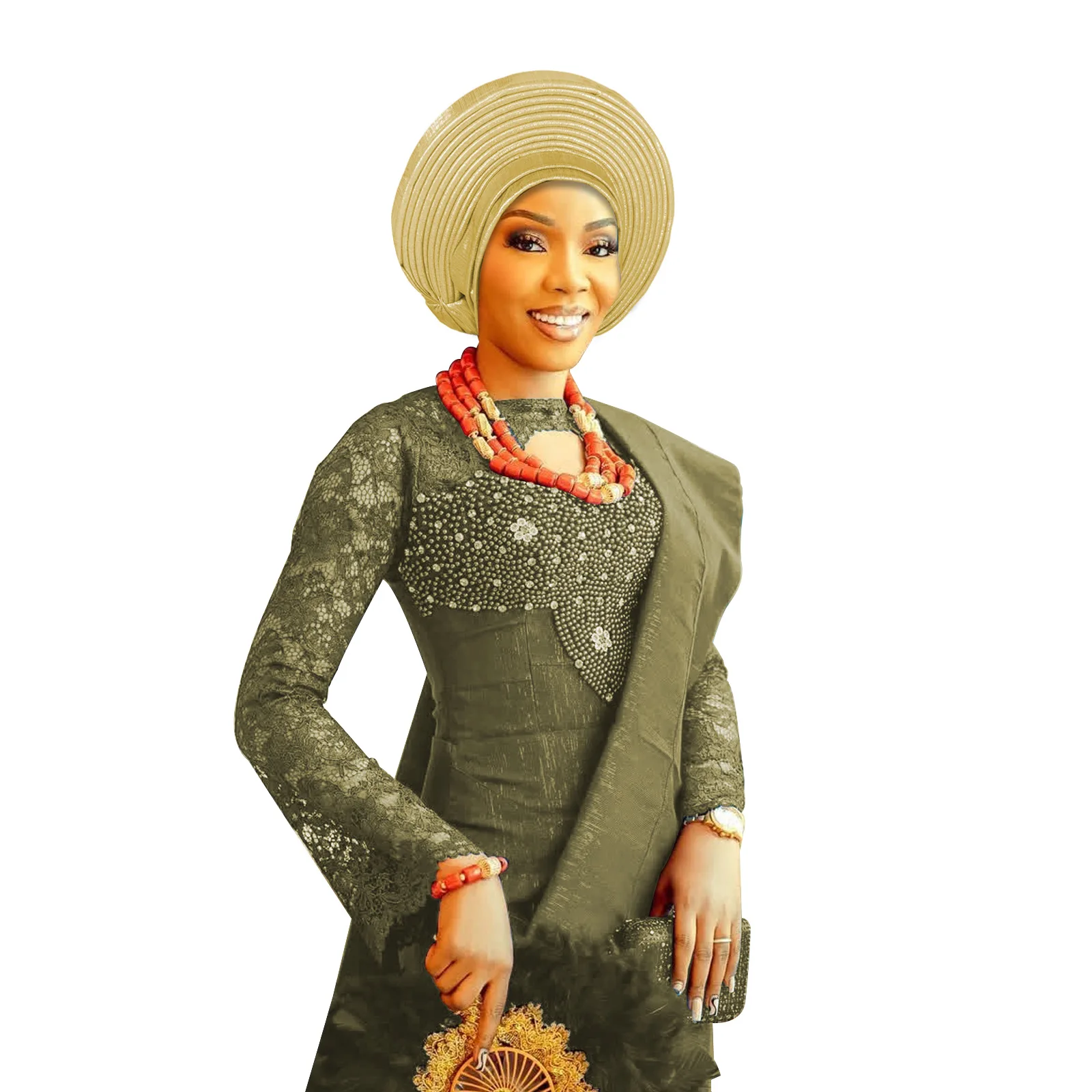 

African Autogele Women's Head Ties Turban Cap Nigeria Wedding Gele Ready To Wear Headtie Wrap Party Headwear Head Ties Bonnet