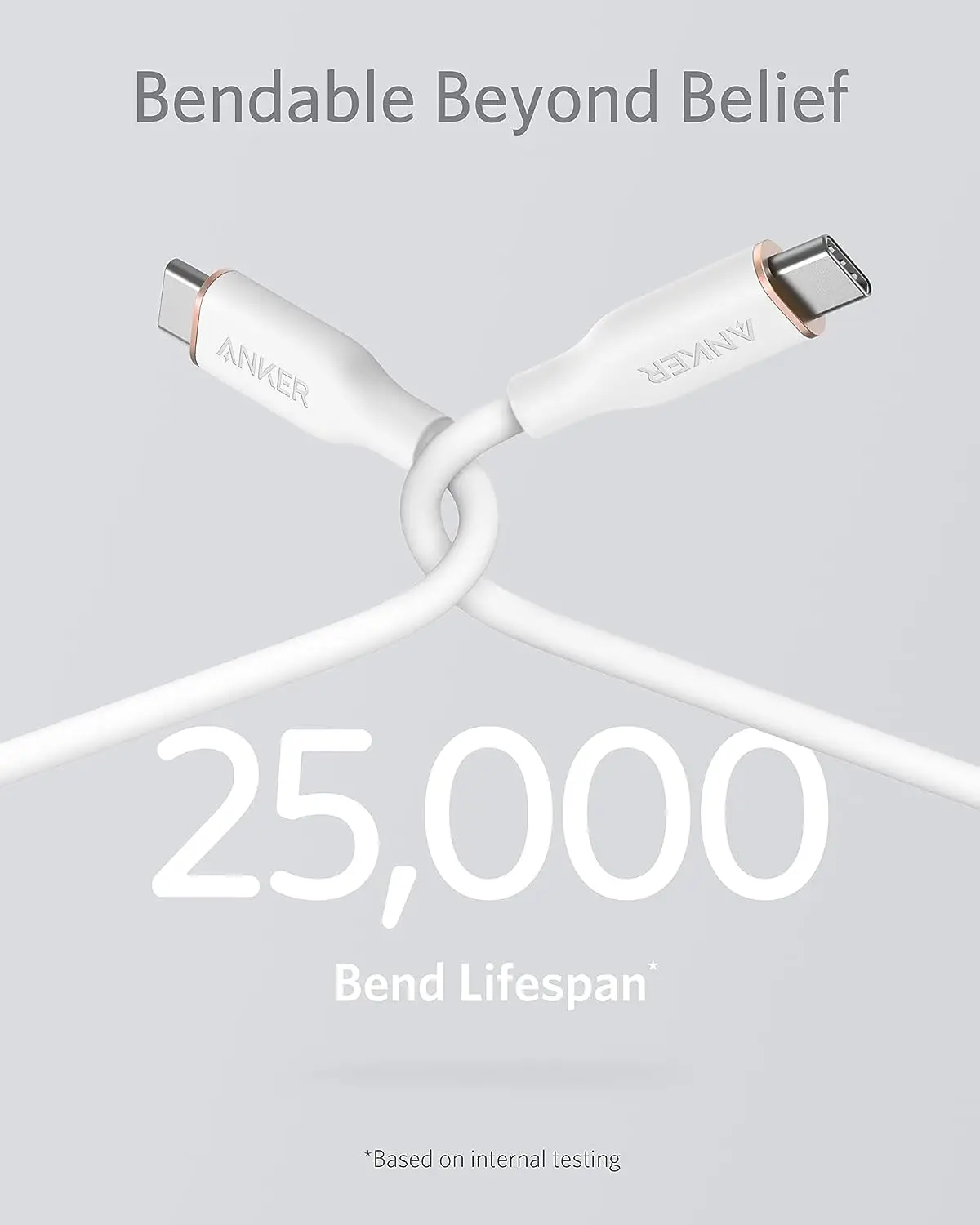 Anker PowerLine III Flow Cable de silicona ultrasuave 100W USB C a USB C Cable USB 2.0 Tipo C Cable de carga