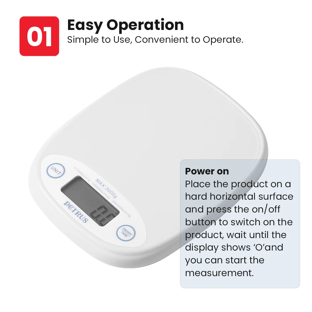 Petrus Mini Portable Electronic Digital Kitchen Scale