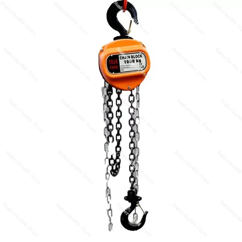 

Triangular Chain Hoist 1 Ton Manual Inverted chain small crane lifting 3/6Meter Lift Portable Manual Lever Block Lifting