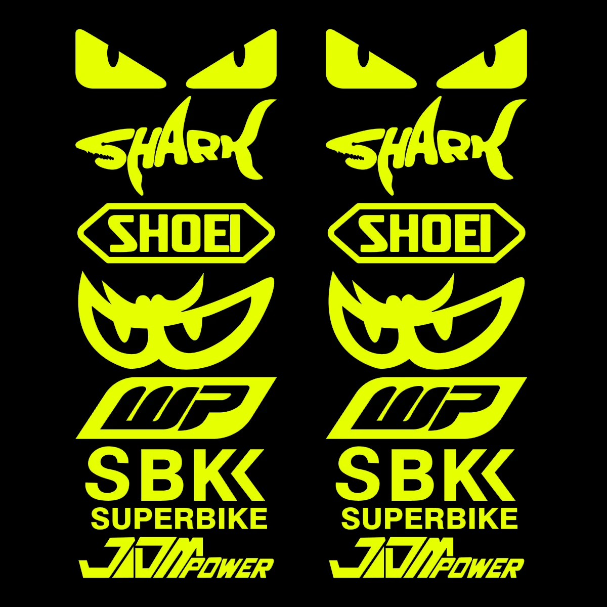 Racing Sponsor Reflective Motorcycle Stickers Decor Moto Body Fuel Tank Fender Helmet Decals Accessories For Kawasaki Yamaha BMW image 3