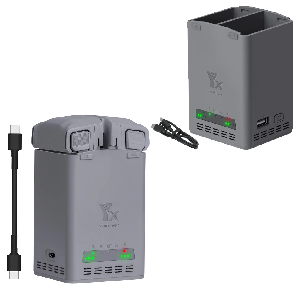 

Dual Battery Charger for DJI Mini 5/4 Pro//Mini3 Pro/Mini3 Drone, Battery Charging Station Two-Way Charging Hub with Cable(100w)