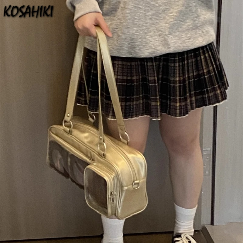 

All Match Vintage Vintage Shoulder Ita Bags Women Y2k Aesthetic Casual Purses and Handbags Korean Fashion Trendy Underarm Bag