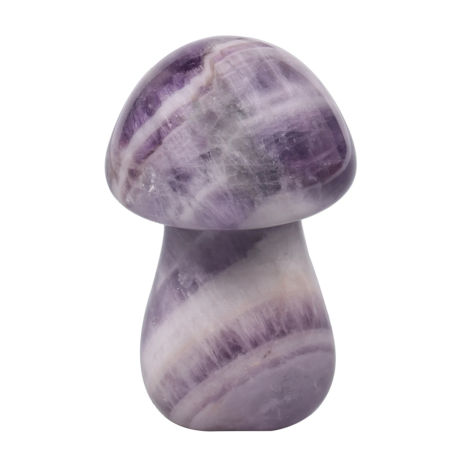 Natural Amethyst Mushroom Figurine Hand-Carved Ocean Jasper Healing Crystal Stone Sculpture Statue For Room Decor Home Ornaments