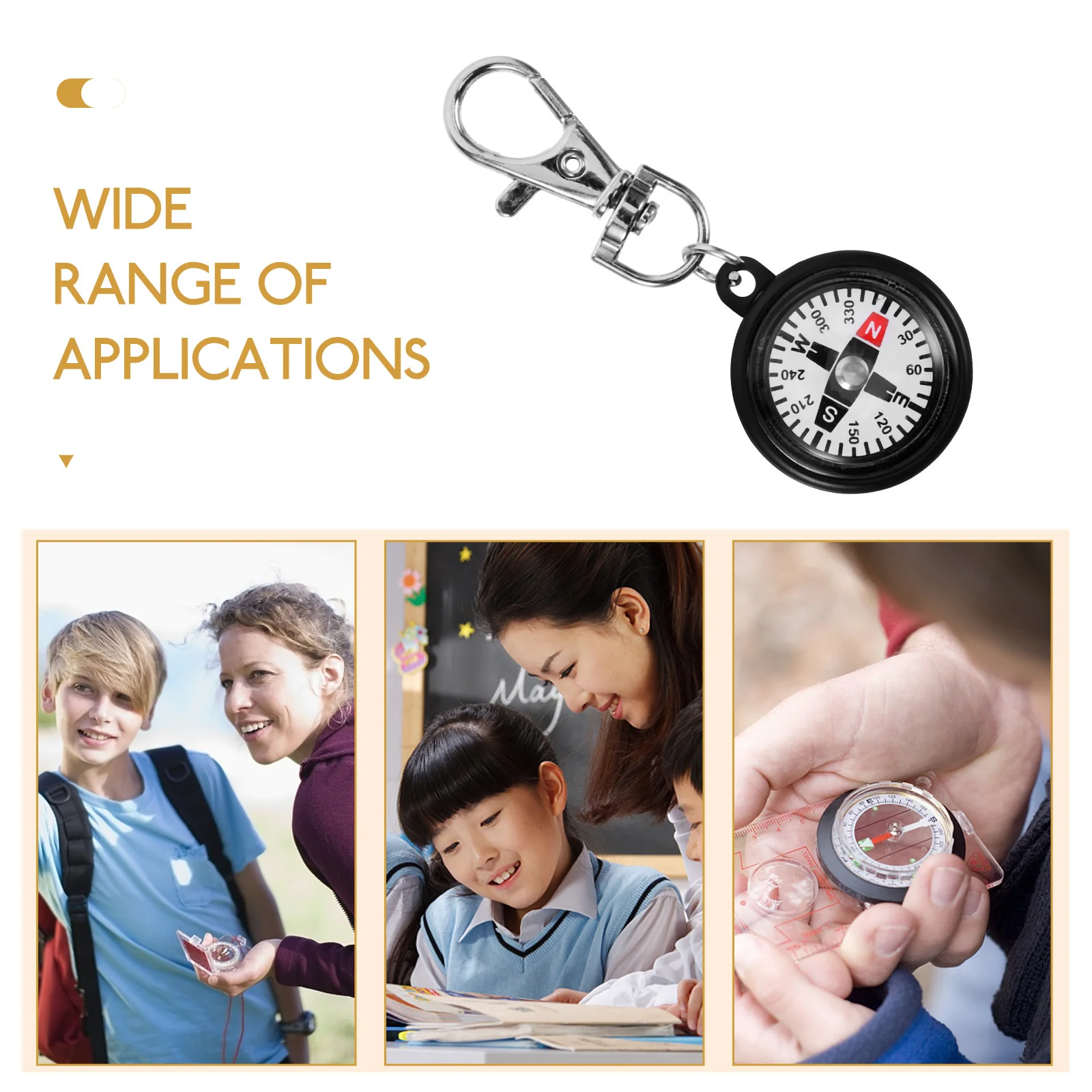 

Small Plastic Compass Keychain Durable Mini Portable Hiking Outdoor Survival Accessory Compass Outdoor Accessory