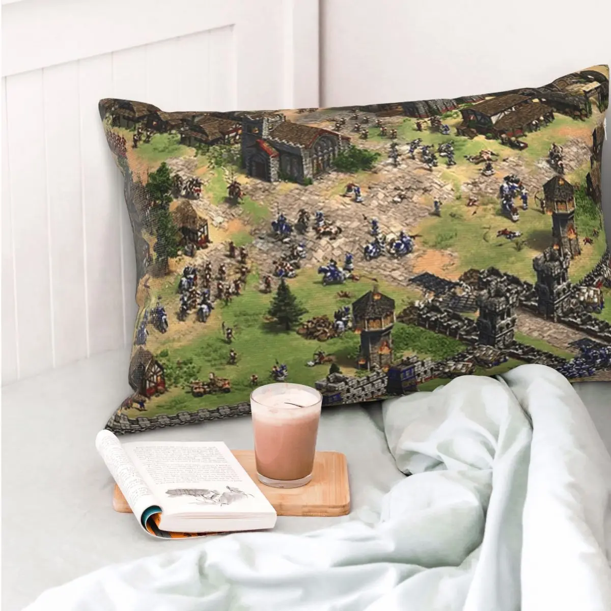 Age Of Empires 2 Epic Battle Rectangle Pillowcase Cushion Cover Decorative Bedroom Bed Home Comfort Throw Pillow