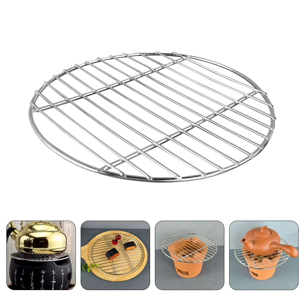 

Stainless Steel Bbq Mesh Round Metal Grilling Net Outdoor Barbecue Mesh Prevent Food Falling Fish Vegetables Grate